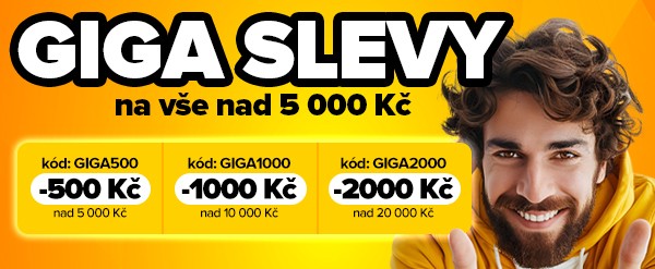Sleva 500&nbsp;Kč, 1&nbsp;000&nbsp;Kč nebo 2&nbsp;000&nbsp;Kč na notebooky, počítače, telefony, LCD monitory a&nbsp;další GIGOVKY. | GIGACOMPUTER.CZ