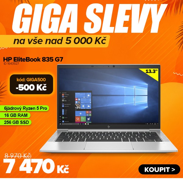HP EliteBook 835&nbsp;G7&nbsp;za 7&nbsp;970&nbsp;Kč - Notebook | GIGACOMPUTER.CZ
