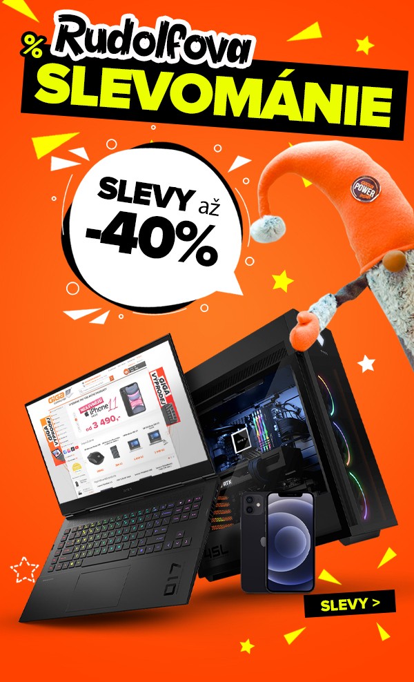 Rudolfova Slevománie je zpět! A&nbsp;s ní slevy až 40&nbsp;% na notebooky. Doprava zdarma! Záruka 2&nbsp;roky zdarm | GIGACOMPUTER.CZ