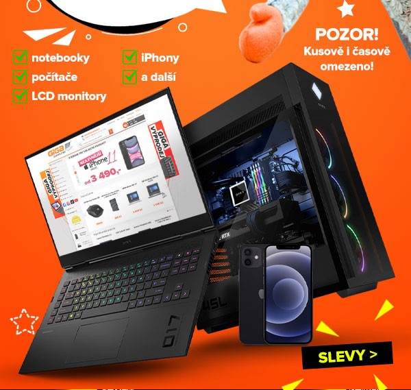 Rudolfova Slevománie je zpět! A&nbsp;s ní slevy až 40&nbsp;% na notebooky. Doprava zdarma! Záruka 2&nbsp;roky zdarm | GIGACOMPUTER.CZ
