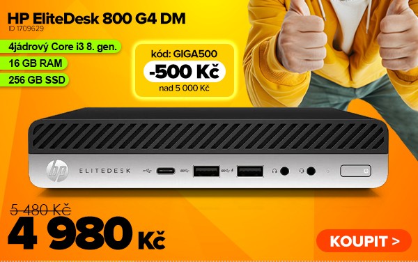 HP EliteDesk 800&nbsp;G4&nbsp;DM za 5&nbsp;480&nbsp;Kč - Počítač | GIGACOMPUTER.CZ