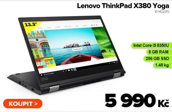 Lenovo ThinkPad X380 Yoga za 5&nbsp;990&nbsp;Kč - Notebook | GIGACOMPUTER.CZ