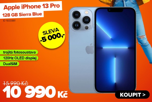 Apple iPhone 13&nbsp;Pro 128&nbsp;GB Sierra Blue za 10 990&nbsp;Kč - Mobilní telefon | GIGACOMPUTER.CZ