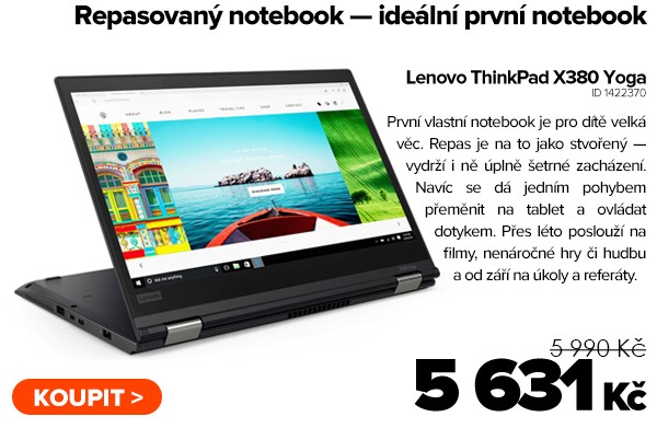 Lenovo ThinkPad X380 Yoga za 5&nbsp;631&nbsp;Kč - Notebook | GIGACOMPUTER.CZ