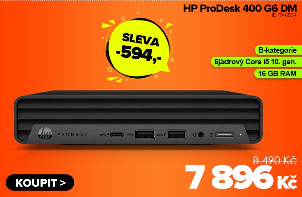 HP ProDesk 400&nbsp;G6&nbsp;DM za 7&nbsp;896&nbsp;Kč - Počítač | GIGACOMPUTER.CZ