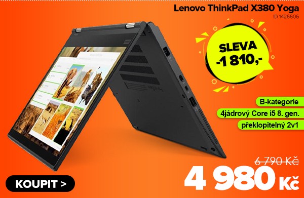 Lenovo ThinkPad X380 Yoga za 4&nbsp;980&nbsp;Kč - Notebook | GIGACOMPUTER.CZ