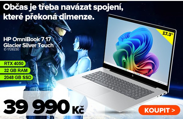 HP OmniBook 7&nbsp;17-dc0795ng Glacier Silver Touch za 39&nbsp;990&nbsp;Kč - Notebook | GIGACOMPUTER.CZ