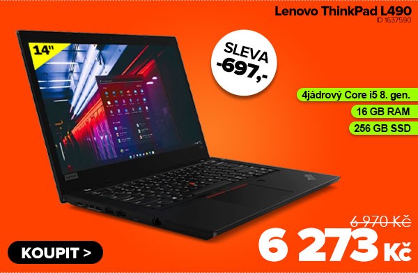 Lenovo ThinkPad L490 za 6&nbsp;273&nbsp;Kč - Notebook | GIGACOMPUTER.CZ