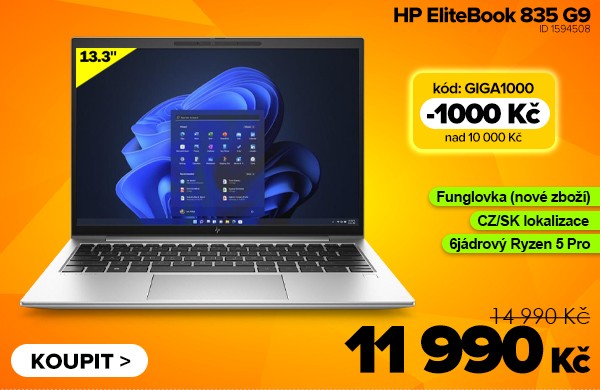 HP EliteBook 835&nbsp;G9&nbsp;za 12&nbsp;990&nbsp;Kč - Notebook | GIGACOMPUTER.CZ
