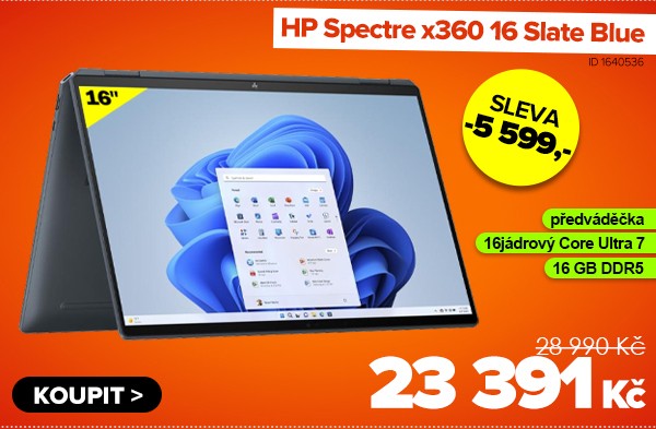 HP Spectre x360 16-aa0005nf Slate Blue za 23&nbsp;391&nbsp;Kč - Notebook | GIGACOMPUTER.CZ