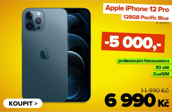 Apple iPhone 12&nbsp;Pro 128GB Pacific Blue za 6&nbsp;990&nbsp;Kč - Mobilní telefon | GIGACOMPUTER.CZ