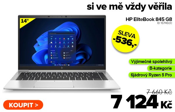 HP EliteBook 845&nbsp;G8&nbsp;za 7&nbsp;124&nbsp;Kč - Notebook | GIGACOMPUTER.CZ