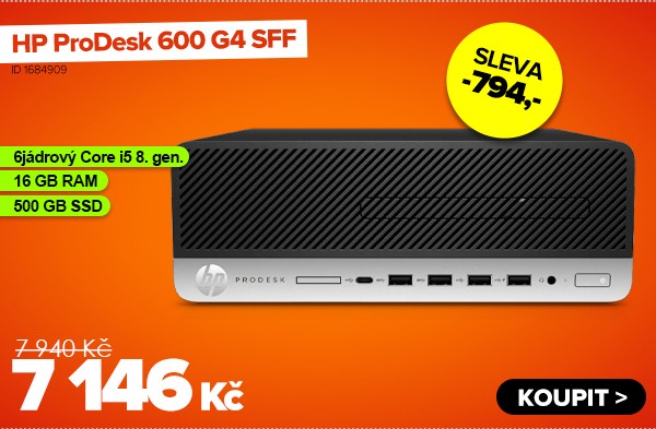 HP ProDesk 600&nbsp;G4&nbsp;SFF za 7&nbsp;146&nbsp;Kč - Počítač | GIGACOMPUTER.CZ
