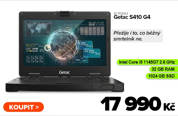 Getac S410&nbsp;G4&nbsp;za 17&nbsp;990&nbsp;Kč - Notebook | GIGACOMPUTER.CZ