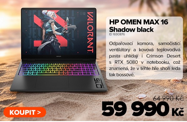 HP OMEN MAX 16-ak0000ne Shadow black za 59&nbsp;990&nbsp;Kč - Notebook | GIGACOMPUTER.CZ