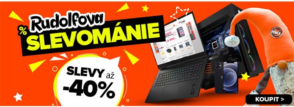 Rudolfova Slevománie je zpět! A&nbsp;s ní slevy až 40&nbsp;% na notebooky. Doprava zdarma! Záruka 2&nbsp;roky zdarm | GIGACOMPUTER.CZ