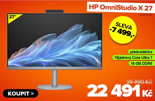 HP OmniStudio X 27-cs0005nb za 22&nbsp;491&nbsp;Kč - Počítač | GIGACOMPUTER.CZ