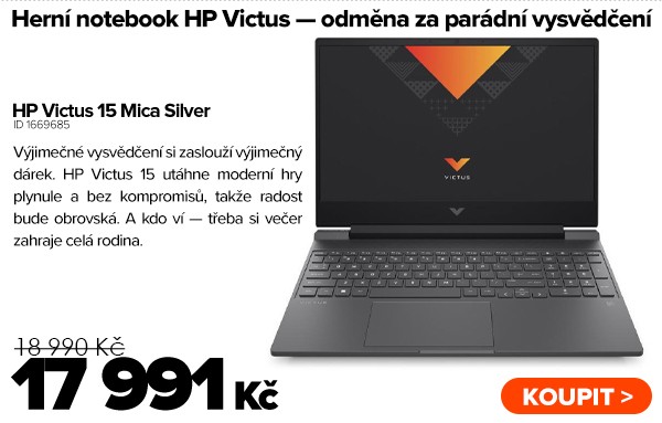 HP Victus 15-fb3010ne Mica Silver za 17&nbsp;991&nbsp;Kč - Notebook | GIGACOMPUTER.CZ