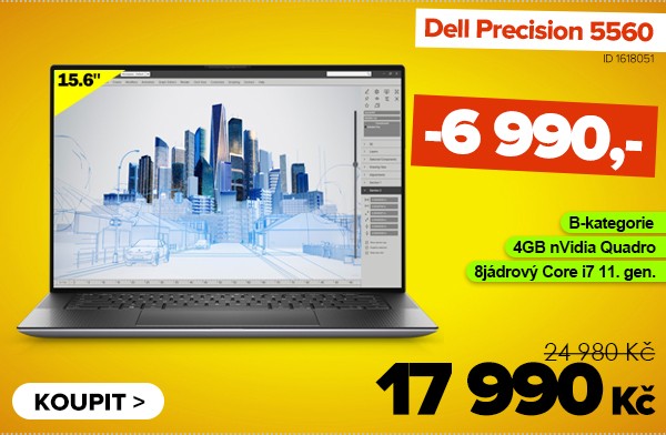 Dell Precision 5560 za 17&nbsp;990&nbsp;Kč - Notebook | GIGACOMPUTER.CZ