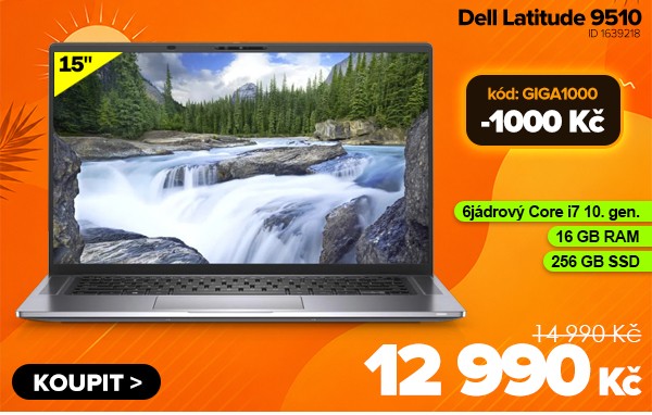 Dell Latitude 9510 za 13&nbsp;990&nbsp;Kč - Notebook | GIGACOMPUTER.CZ
