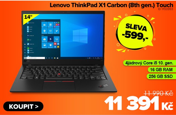 Lenovo ThinkPad X1&nbsp;Carbon (8th gen.) Touch za 11&nbsp;391&nbsp;Kč - Notebook | GIGACOMPUTER.CZ