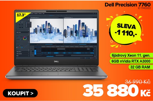 Dell Precision 7760 za 35&nbsp;880&nbsp;Kč - Notebook | GIGACOMPUTER.CZ