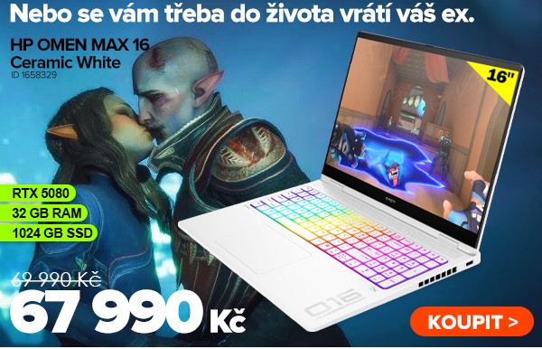 HP OMEN MAX 16-ah0195ng Ceramic White za 67&nbsp;990&nbsp;Kč - Notebook | GIGACOMPUTER.CZ
