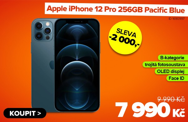 Apple iPhone 12&nbsp;Pro 256GB Pacific Blue za 7&nbsp;990&nbsp;Kč - Mobilní telefon | GIGACOMPUTER.CZ