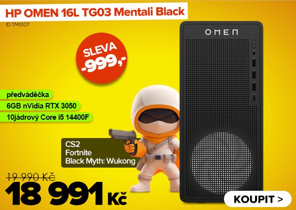 HP OMEN 16L TG03-0826no Mentali Black za 18&nbsp;991&nbsp;Kč - Počítač | GIGACOMPUTER.CZ