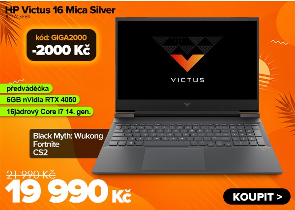 HP Victus 16-r1007ne Mica Silver za 21&nbsp;990&nbsp;Kč - Notebook | GIGACOMPUTER.CZ