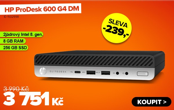 HP ProDesk 600&nbsp;G4&nbsp;DM za 3&nbsp;751&nbsp;Kč - Počítač | GIGACOMPUTER.CZ