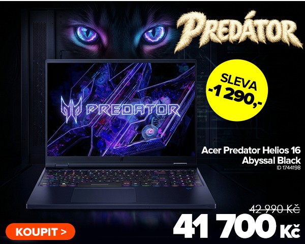 Acer Predator Helios 16&nbsp;Abyssal Black za 41&nbsp;700&nbsp;Kč - Notebook | GIGACOMPUTER.CZ