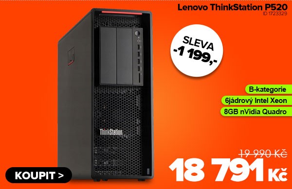 Lenovo ThinkStation P520 za 18&nbsp;791&nbsp;Kč - Počítač | GIGACOMPUTER.CZ