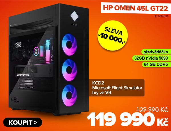 HP OMEN 45L GT22-3097ng za 119&nbsp;990&nbsp;Kč - Počítač | GIGACOMPUTER.CZ