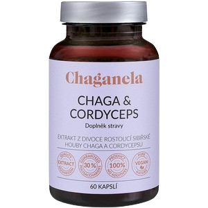 CHAGANELA Extrakt čagy s cordycepsem 60 kapslí