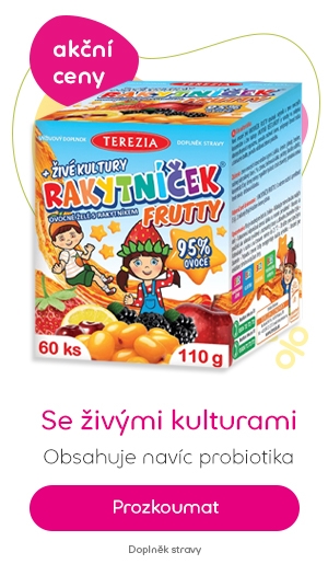 Terezia RAKYTNÍČEK FRUTTY ovocné želé + živé kultury 60 ks | Pilulka.cz