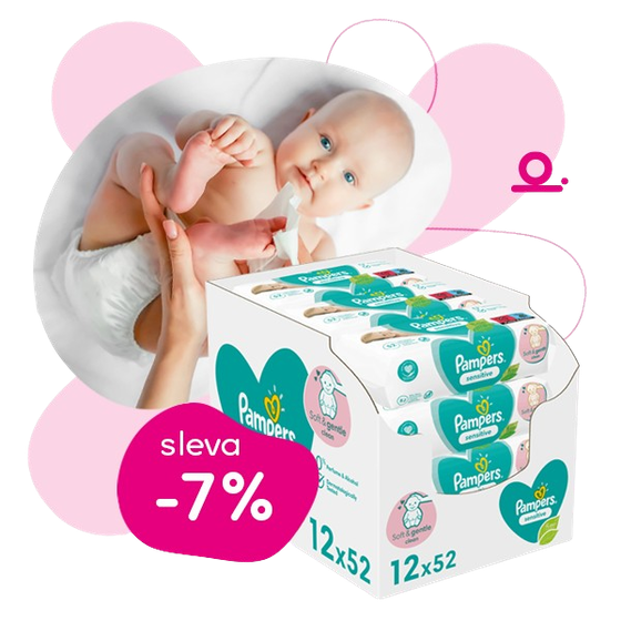 Pampers Sensitive Vlhčené ubrousky 12 x 52 ks | Pilulka.cz