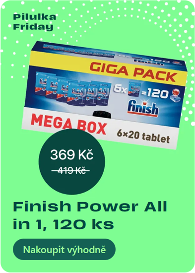 Finish Power All in 1, Tablety do myčky nádobí 120 ks | Pilulka.cz