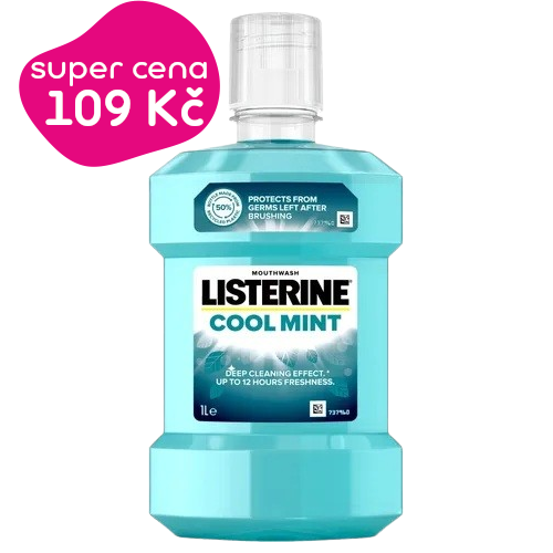 Listerine Coolmint ústní voda 1000 ml | Pilulka.cz
