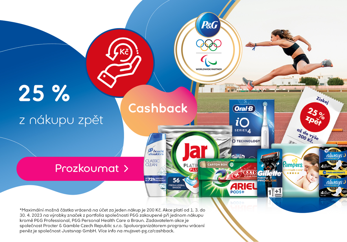 Až 25 % zpět z nákupu P&G | Pilulka.cz