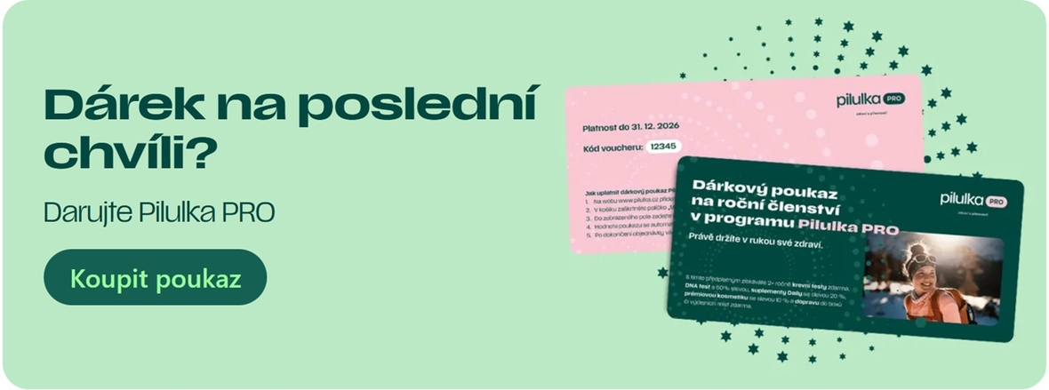 Pilulka PRO na rok jako dárek – poukaz fyzicky | Pilulka.cz