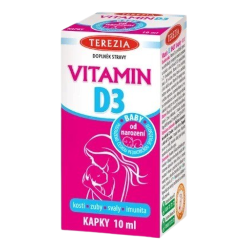 Terezia Vitamin D3 BABY od narození 400 IU kapky 10 ml | Pilulka.cz