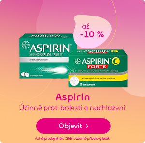 Aspirin - cena již od 76 Kč | Pilulka.cz