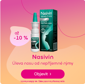 Nasivin ® Sensitive 0,5 mg/ml nosní sprej, roztok 10 ml | Pilulka.cz