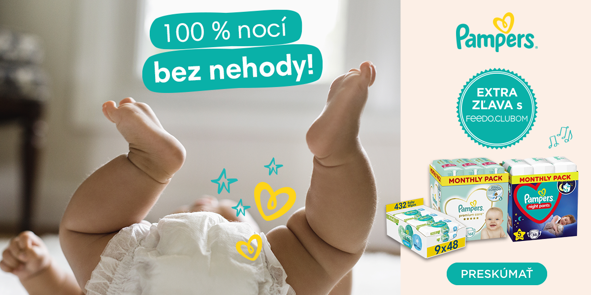 Plienky a prebaľovacie pomôcky - pre komfort vášho bábätka Pampers | feedo.sk