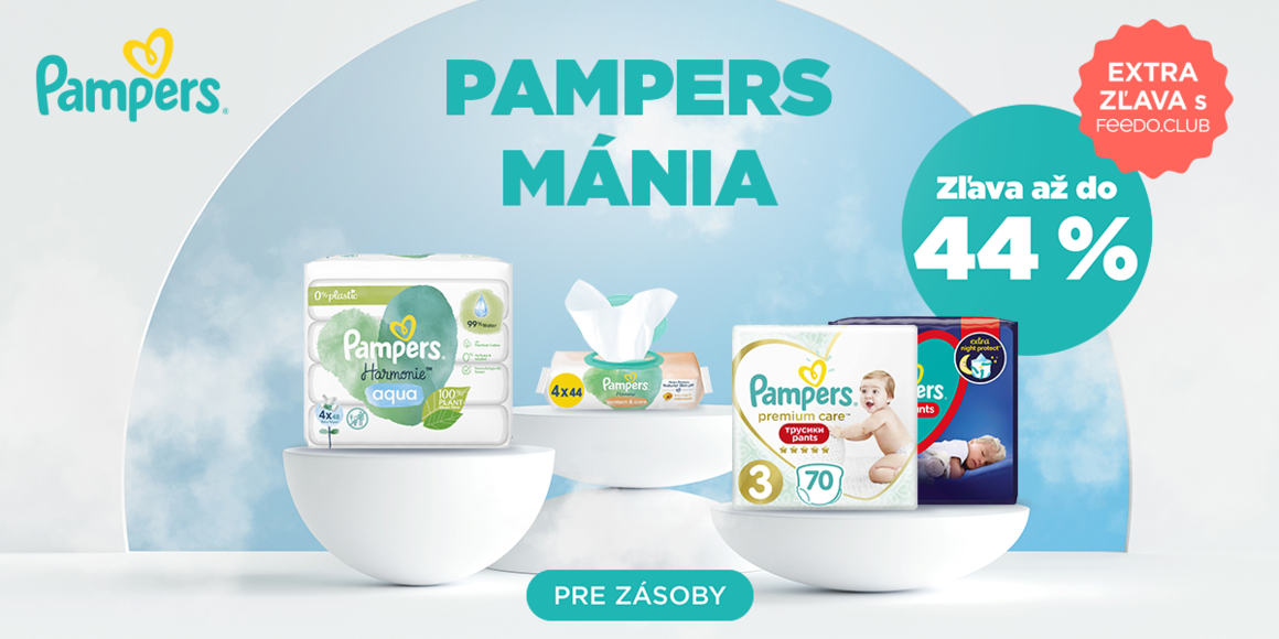 Pampers so zľavou | feedo.sk