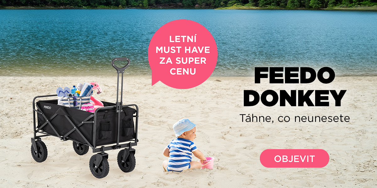 FEEDO Skládací přepravní vozík Donkey Black | feedo.cz