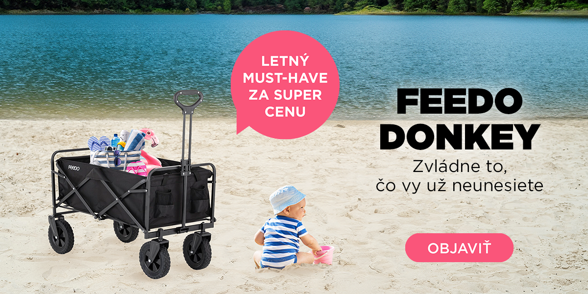 FEEDO Skladací prepravný vozík Donkey Black | feedo.sk