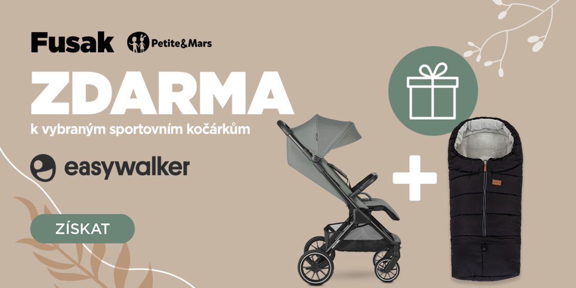 Fusak ke kočárku EASYWALKER zdarma | feedo.cz