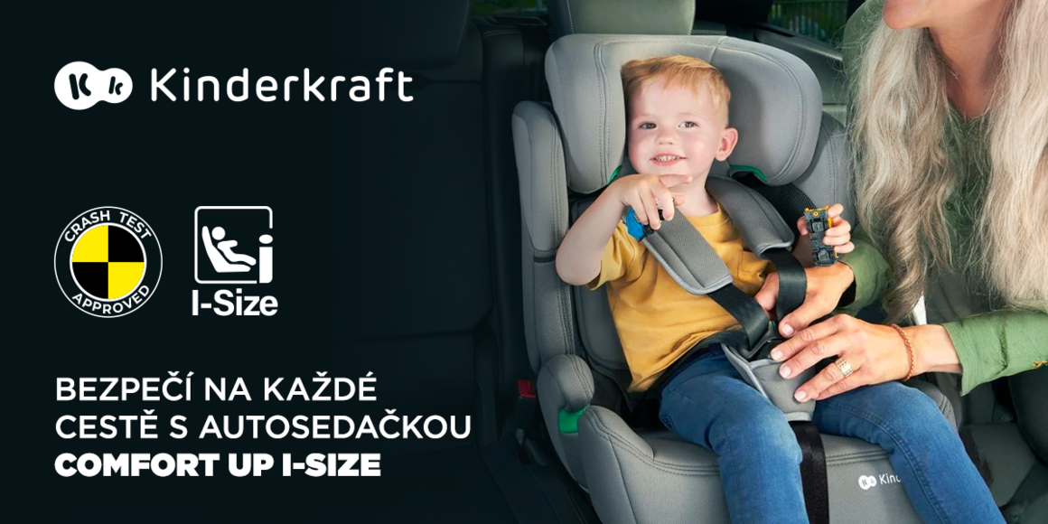 Kinderkraft - Bezpečí s autosedačkou Comfort Up i-size | feedo.cz